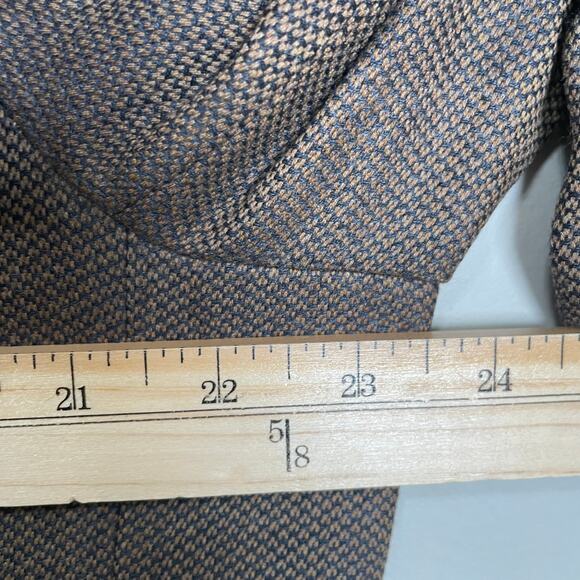 Ermenegildo Zegna 15 Milmil Three Button Single Breasted Blazer Men's Brown 47 - Picture 5 of 6